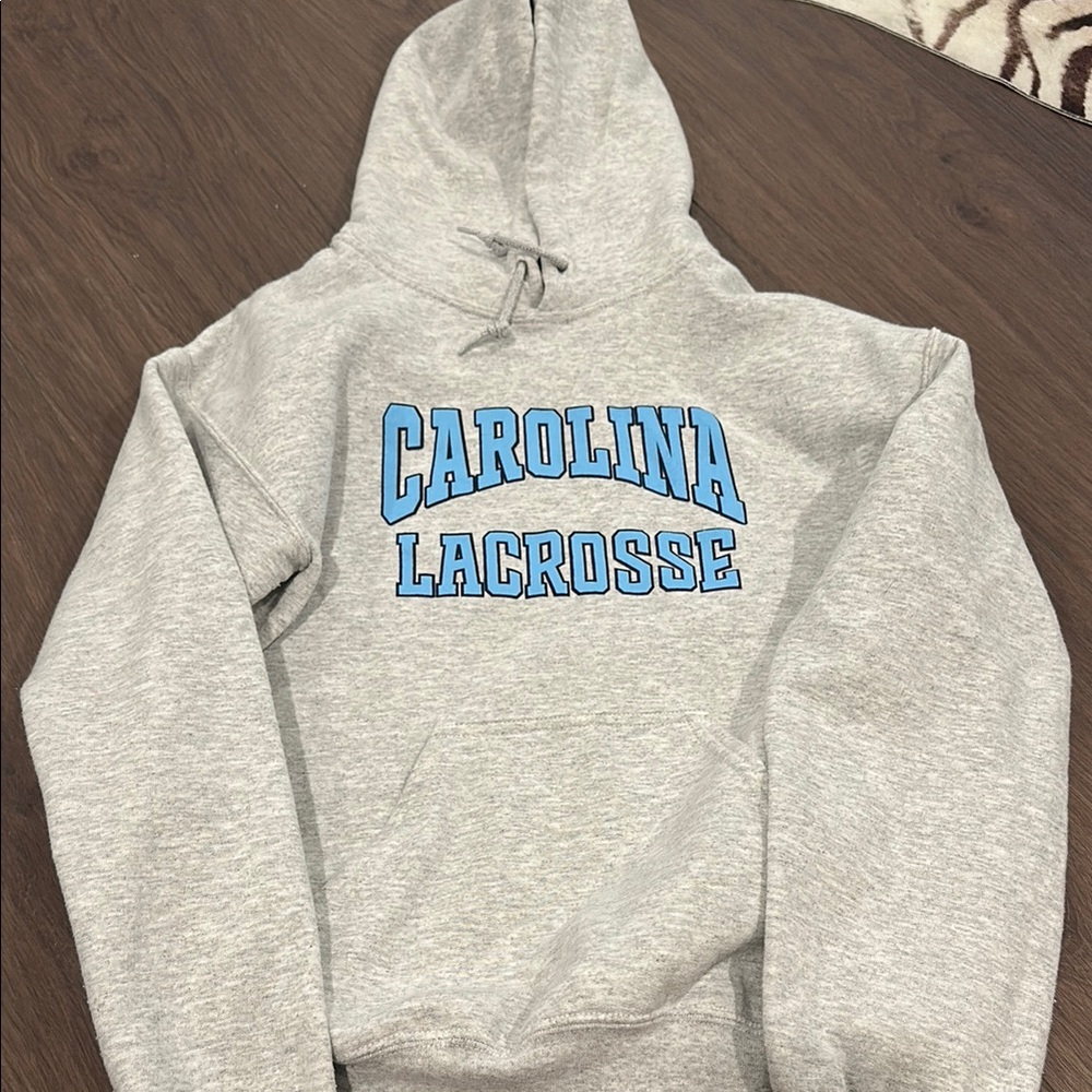 Gray Carolina Lacrosse Hoodie